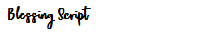Blessing Script